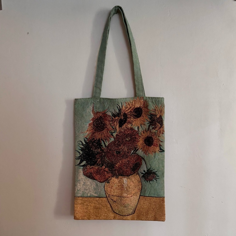Sunflowers by Van Gogh Tapestry Tote Bag by Rolande Du Dreuilh Creations